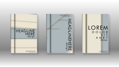 Kitap kapağı kavramı renk ve şekillerin bir kombinasyonu ile soyut geometrik arka plan. vektör tasarımı