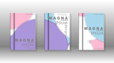 Kurumsal iş yıllık rapor kitap kapağı broşür el ilanı posteri için soyut düşük daire şekil arka plan. Eps10 vektör şablonu