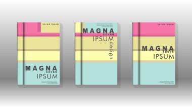 Kapak kitabı kavramı soyut geometrik arka plan renk ve şekillerin bir kombinasyonu ile