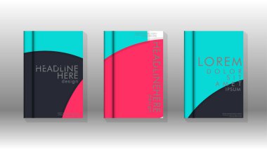 Kurumsal iş yıllık rapor kitap kapağı broşür el ilanı posteri için soyut düşük daire şekil arka plan. Eps10 vektör şablonu