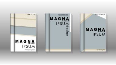 Kitap kapağı kavramı renk ve şekillerin bir kombinasyonu ile soyut geometrik arka plan. vektör tasarımı