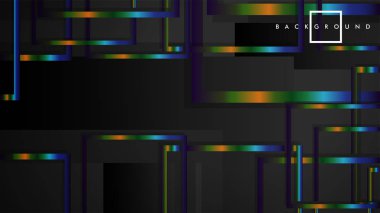 Modern Soyut Vektör Kutusu Arka Plan. renkli degrade şeritler ile. eps 10 şablonu