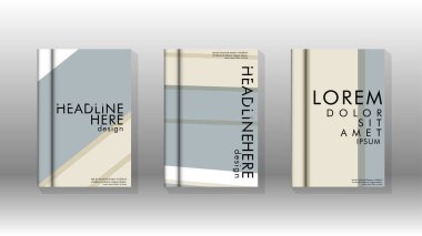 Kitap kapağı kavramı renk ve şekillerin bir kombinasyonu ile soyut geometrik arka plan. vektör tasarımı