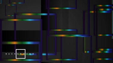 Modern Soyut Vektör Kutusu Arka Plan. renkli degrade şeritler ile. eps 10 şablonu