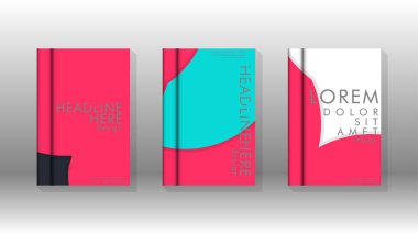 Minimal vektör tasarımı kapsar. Yuvarlak şekiller kompozisyon. Eps10 vektör şablonu