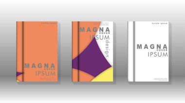 Kurumsal iş yıllık rapor kitap kapağı broşür el ilanı posteri için soyut düşük daire şekil arka plan. Eps10 vektör şablonu