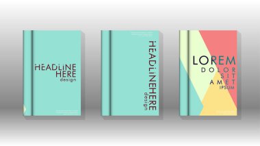 Soyut kitap kapağı düzeninin arka planı. Broşürler, dergiler, vektör şablonları vb. için. Modern tasarımlar Eps 10'da geometrik desenler oluşturur