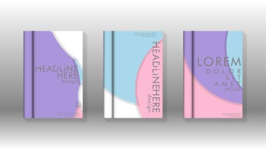 Kurumsal iş yıllık rapor kitap kapağı broşür el ilanı posteri için soyut düşük daire şekil arka plan. Eps10 vektör şablonu