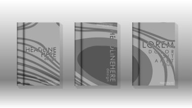 Geometrik tasarım arka planlı kapak kitabı.