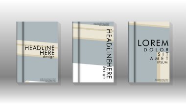 Kitap kapağı kavramı renk ve şekillerin bir kombinasyonu ile soyut geometrik arka plan. vektör tasarımı