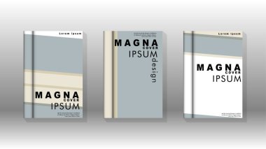 Kitap kapağı kavramı renk ve şekillerin bir kombinasyonu ile soyut geometrik arka plan. vektör tasarımı