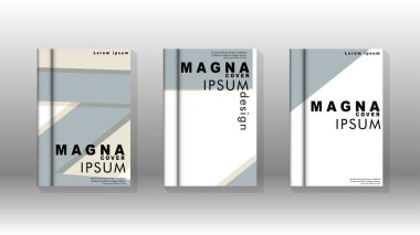 Kitap kapağı kavramı renk ve şekillerin bir kombinasyonu ile soyut geometrik arka plan. vektör tasarımı