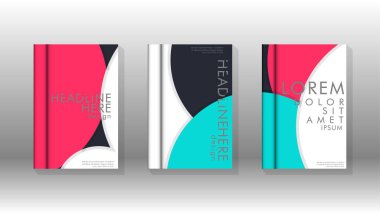 Posterler, kapaklar, broşürler, şirket yıllık iş, vb için soyut daire şekil arka planlar.