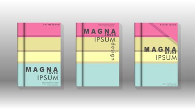 Kapak kitabı kavramı soyut geometrik arka plan renk ve şekillerin bir kombinasyonu ile