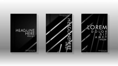 Geometrik tasarım arka planlı kapak kitabı.