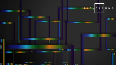 Modern Soyut Vektör Kutusu Arka Plan. renkli degrade şeritler ile. eps 10 şablonu