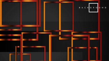 Vektör Modern Soyut Kareler Arka Planlar . siyah ve metal renk degradesi ile. eps 10 şablonu