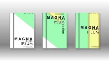 Kapak kitabı kavramı soyut geometrik arka plan renk ve şekillerin bir kombinasyonu ile