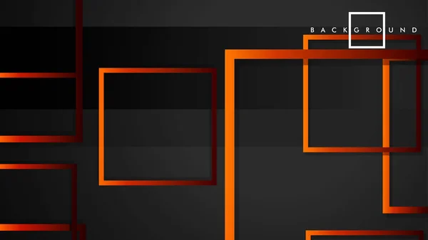 Vektor moderne abstrakte Quadrate Hintergründe. mit einem schwarz-rot-orangen Gefälle. Vorlage Folge 10 — Stockvektor