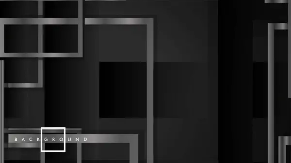 Pozadí moderních abstraktních čtverců. barevným přechodem z černého a šedého kovu. Šablona EPS 10 — Stockový vektor