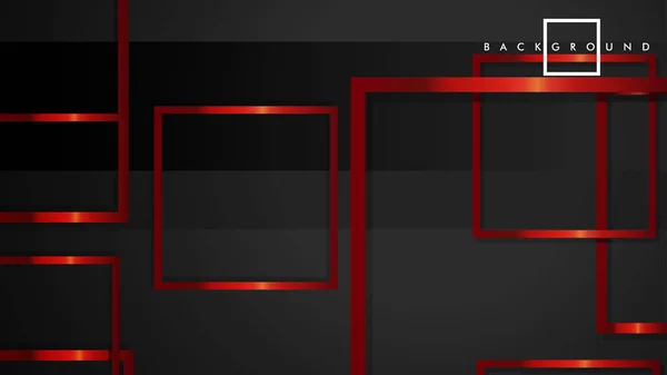 Pozadí moderních abstraktních čtverců. s černým a červeným barevným přechodem. Šablona EPS 10 — Stockový vektor