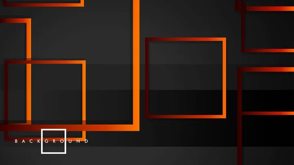 Vector modernos cuadrados abstractos fondos. con un gradiente naranja rojo negro. eps 10 plantilla — Vector de stock
