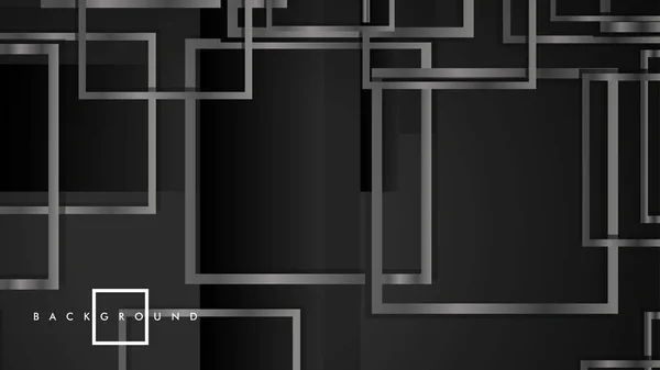 Vector moderne abstracte pleinen achtergronden. met een kleur verloop in zwart en grijs metaal. EPS 10 template — Stockvector