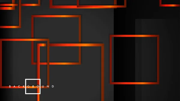 Vector modernos cuadrados abstractos fondos. con un gradiente naranja negro. eps 10 plantilla — Vector de stock