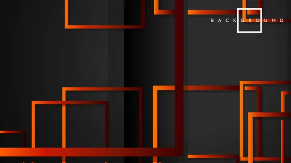 Vector Modern Abstract Squares Fundos. com um gradiente laranja vermelho preto. modelo eps 10 — Vetor de Stock