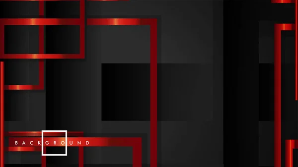 Vektor moderna abstrakta torg bakgrunder. med en svart och röd metall färg gradient. mall för EPS 10 — Stock vektor