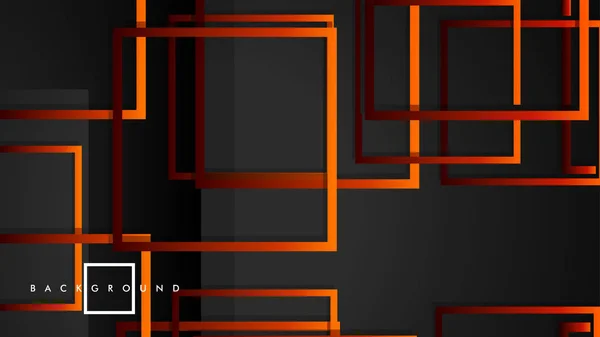 Vector Modern Abstract Squares Backgrounds. с черно-красным оранжевым градиентом. eps 10 шаблон — стоковый вектор