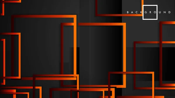 Vector Modern Abstract Squares Backgrounds. с черно-красным оранжевым градиентом. eps 10 шаблон — стоковый вектор
