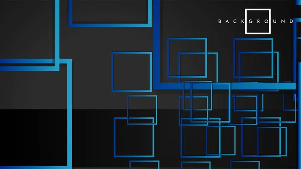 Vektor moderne abstrakte Quadrate Hintergründe. mit schwarz-grünem Gefälle. Vorlage Folge 10 — Stockvektor