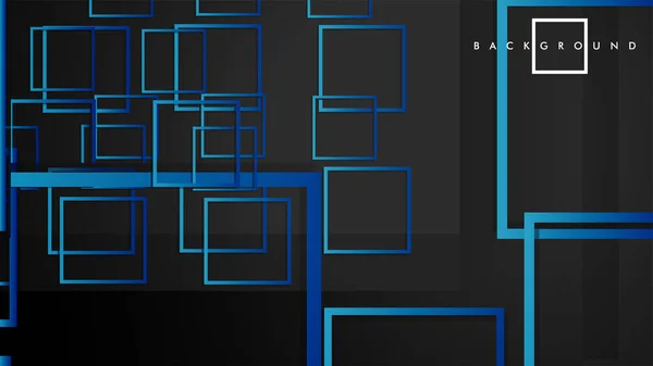 Vektor moderne abstrakte Quadrate Hintergründe. mit schwarz-grünem Gefälle. Vorlage Folge 10 — Stockvektor