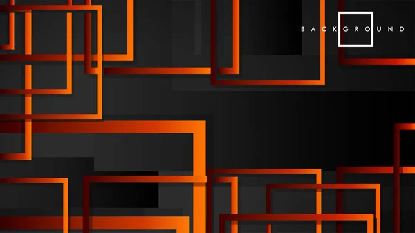Vektor moderne abstrakte Quadrate Hintergründe. mit einem schwarz-rot-orangen Gefälle. Vorlage Folge 10 — Stockvektor
