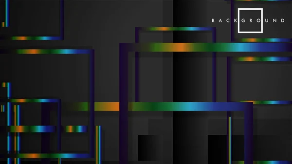 Modern Abstract Vector Box Arrière-plan. avec des bandes dégradées colorées. Modèle eps 10 — Image vectorielle