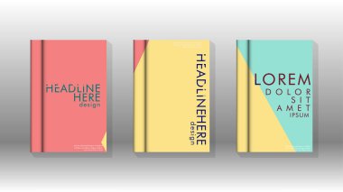 Soyut kitap kapağı düzeninin arka planı. Broşürler, dergiler, vektör şablonları vb. için. Modern tasarımlar Eps 10'da geometrik desenler oluşturur