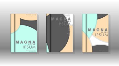 Kurumsal iş yıllık rapor kitap kapağı broşür el ilanı posteri için soyut düşük daire şekil arka plan. Eps10 vektör şablonu