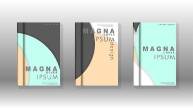 Minimal vektör tasarımı kapsar. Yuvarlak şekiller kompozisyon. Eps10 vektör şablonu