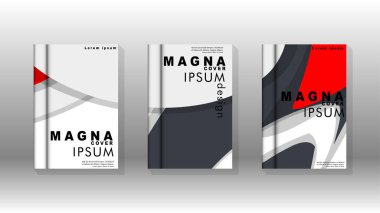 Arka kapak sıvı elemanları ile. Tasarım kavramı kitap. Fütüristik iş düzeni. Dijital poster şablonu. Tasarlamak vektör - eps10