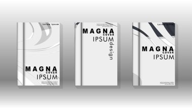 Arka kapak sıvı elemanları ile. Tasarım kavramı kitap. Fütüristik iş düzeni. Dijital poster şablonu. Tasarlamak vektör - eps10