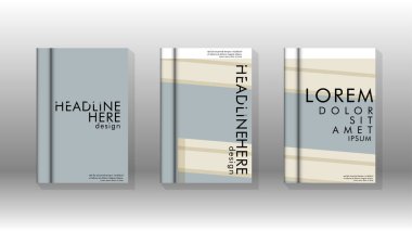 Kitap kapağı kavramı renk ve şekillerin bir kombinasyonu ile soyut geometrik arka plan. vektör tasarımı