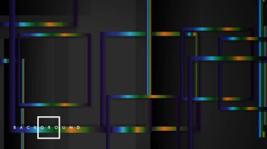 Modern Soyut Vektör Kutusu Arka Plan. renkli degrade şeritler ile. eps 10 şablonu