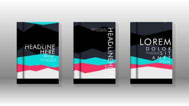 Kapak kitabı kavramı soyut geometrik arka plan renk ve şekillerin bir kombinasyonu ile