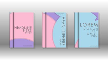 Kurumsal iş yıllık rapor kitap kapağı broşür el ilanı posteri için soyut düşük daire şekil arka plan. Eps10 vektör şablonu