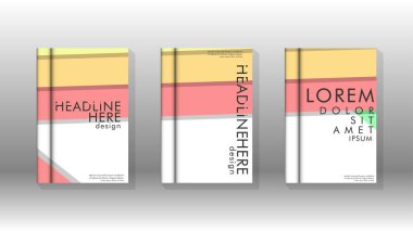 Kapak kitabı kavramı soyut geometrik arka plan renk ve şekillerin bir kombinasyonu ile