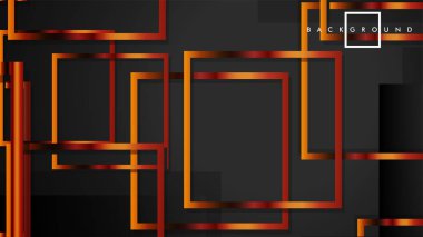 Vektör Modern Soyut Kareler Arka Planlar . siyah ve metal renk degradesi ile. eps 10 şablonu