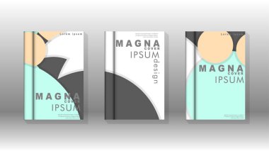 Posterler, kapaklar, broşürler, şirket yıllık iş, vb için soyut daire şekil arka planlar.