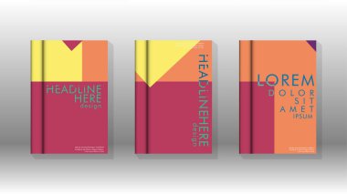 Soyut kitap kapağı düzeninin arka planı. Broşürler, dergiler, vektör şablonları vb. için. Modern tasarımlar Eps 10'da geometrik desenler oluşturur