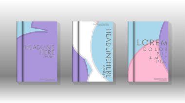 Kurumsal iş yıllık rapor kitap kapağı broşür el ilanı posteri için soyut düşük daire şekil arka plan. Eps10 vektör şablonu